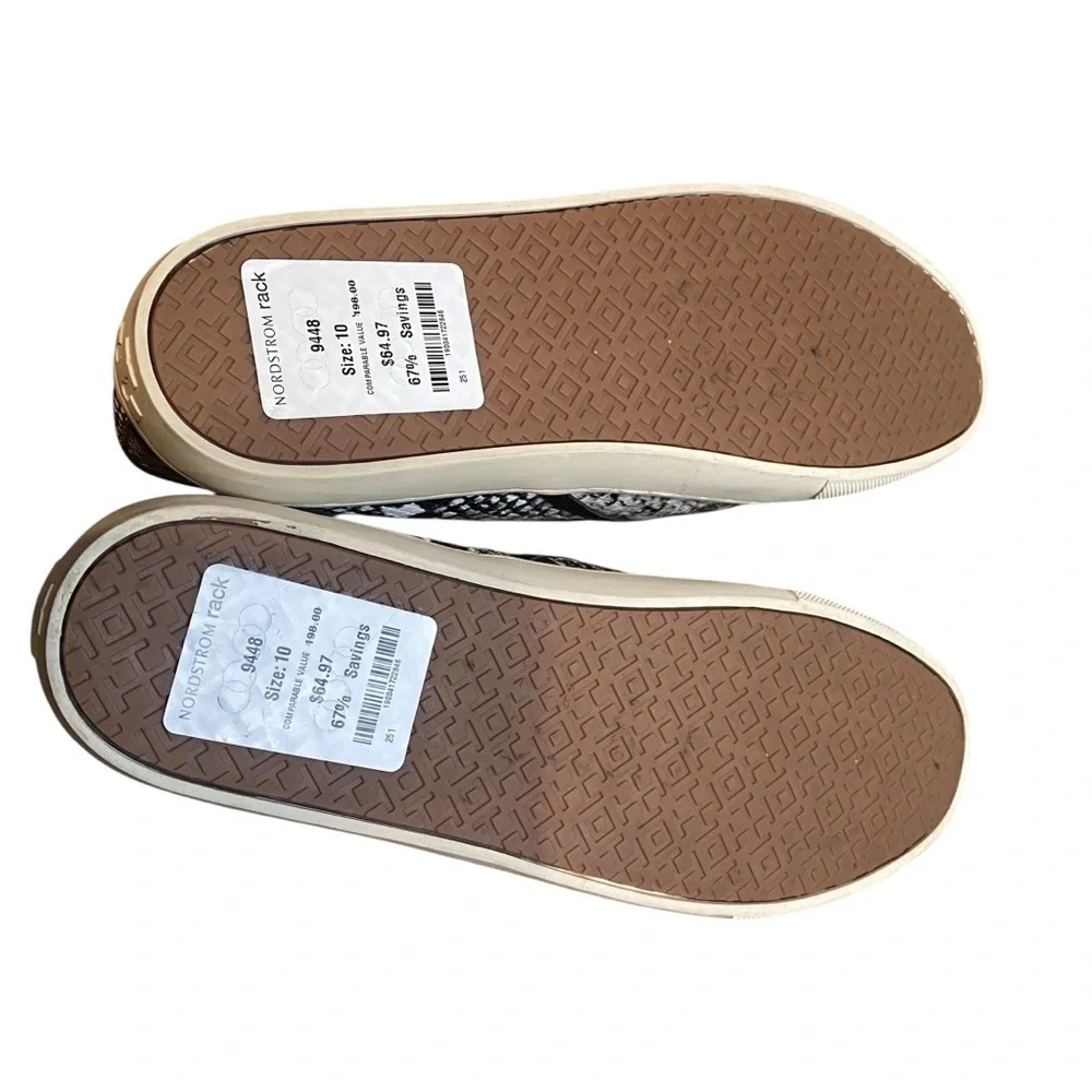 Tory Burch Snakeskin Slip-on Huarache Sneakers / Slip Ons Sz 10 New